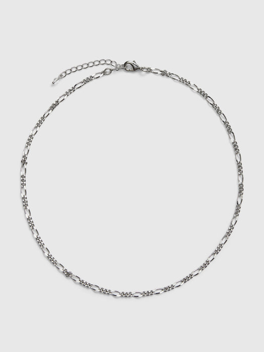Figaro Chain Necklace - silver