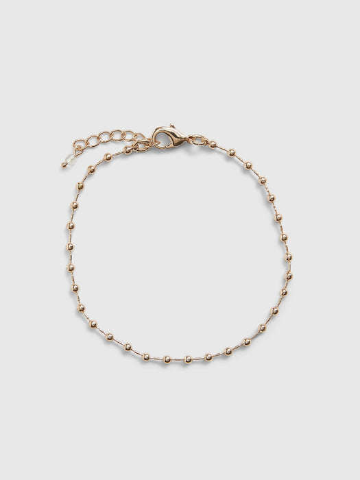 Bead Chain Bracelet - gold