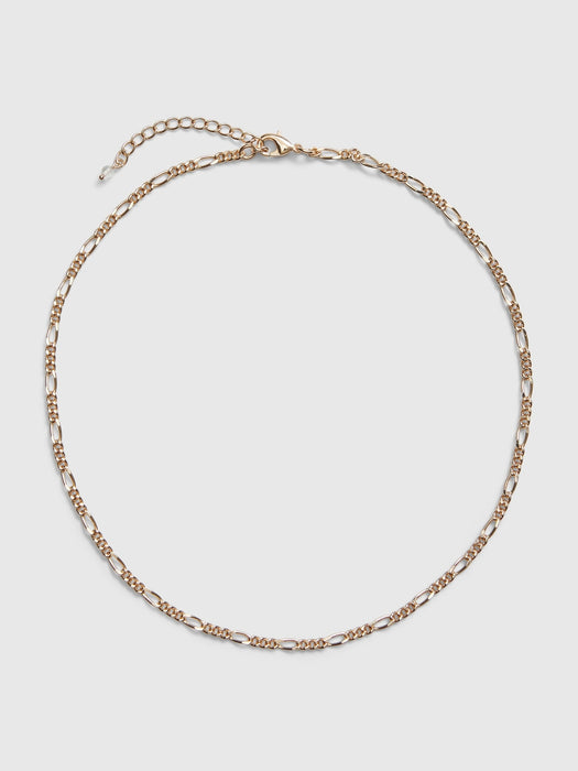 Figaro Chain Necklace - gold