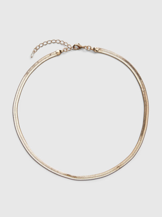Herringbone Necklace - gold