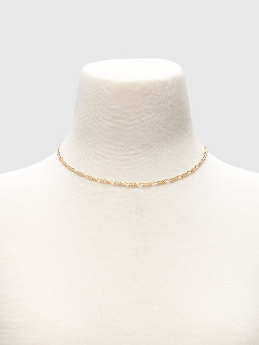 Figaro Chain Necklace - gold