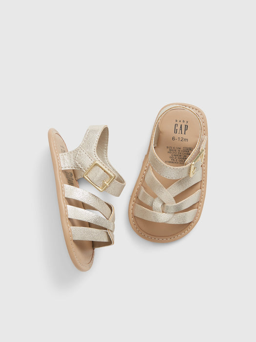 Baby Gold Sandals - pale gold