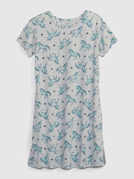 Kids 100% Recycled Unicorn PJ Dress