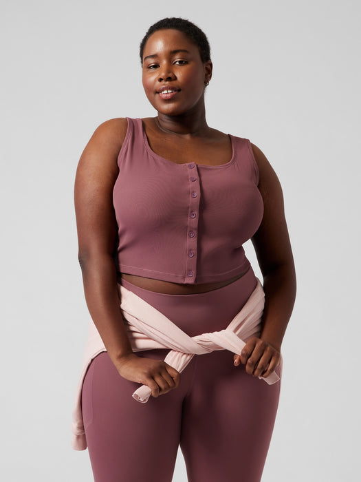 Half Moon Tank - Tawny Rose