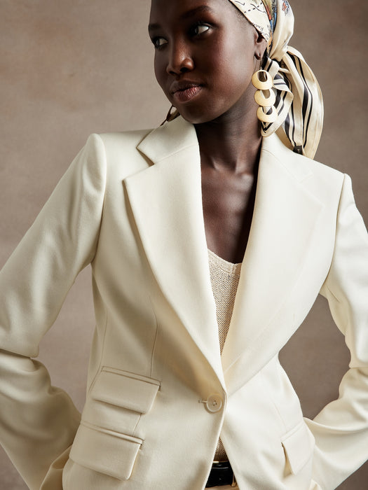 Lido Sculpted Italian Wool Blazer