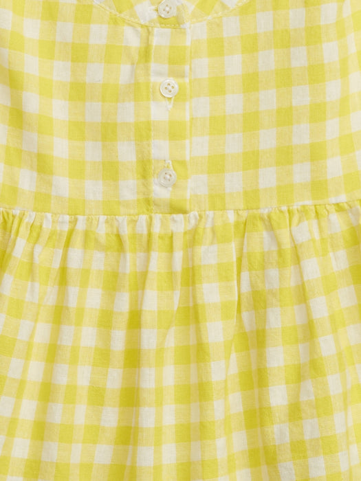 Toddler Linen-Cotton Peplum Top