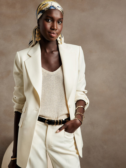 Lido Sculpted Italian Wool Blazer