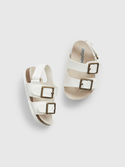 Baby Two-Strap Sandals - white
