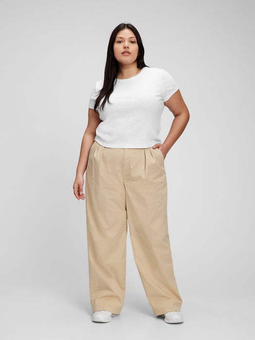 Rib Cap Sleeve T-Shirt