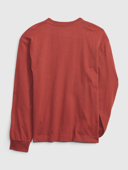 Kids 100% Organic Cotton Pocket T-Shirt - chimney