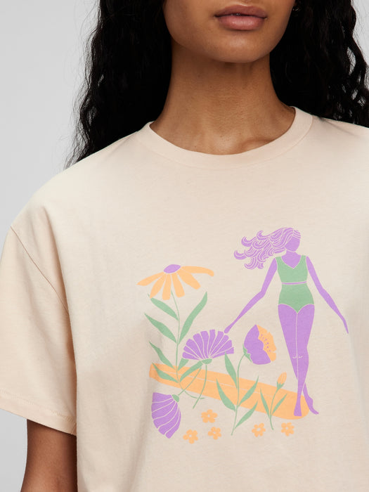 Gap &#215 Lizzy 100% Organic Cotton Graphic T-Shirt