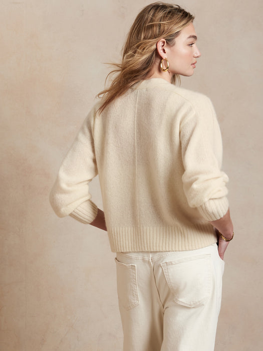 Lilla Brushed Cashmere Cardigan
