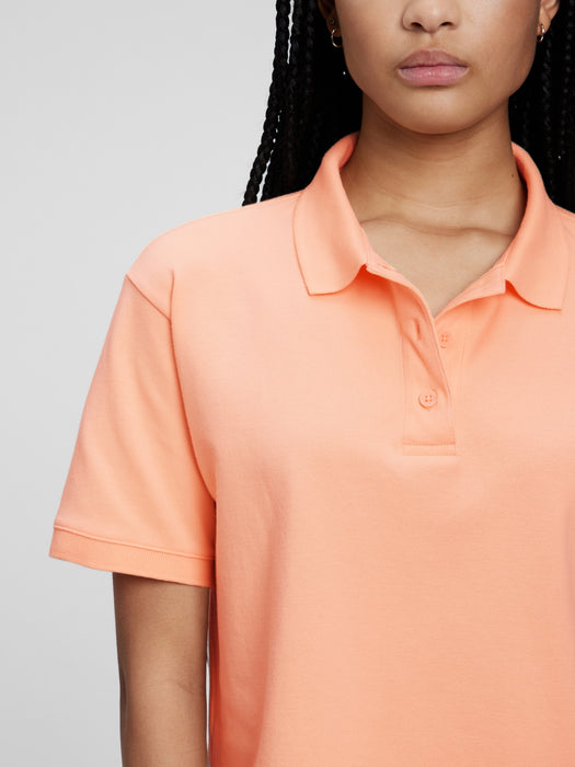 Cropped Pique Polo