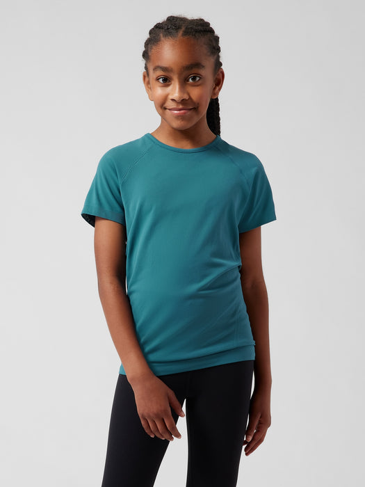 Athleta Girl Power Up Tee - Borealis Green