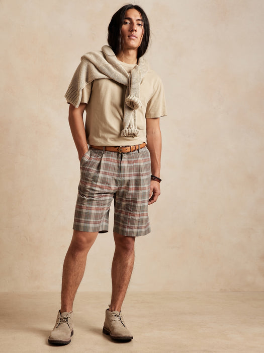 Madras Suit Short - Madras Plaid