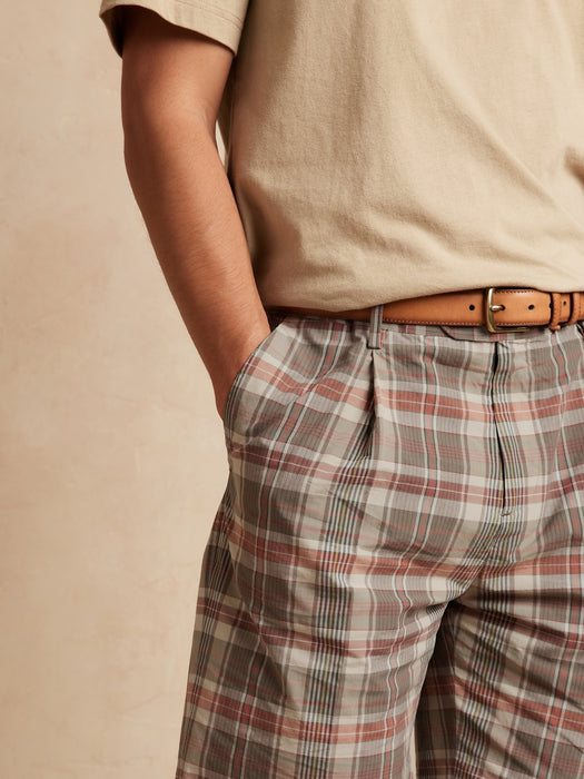 Madras Suit Short - Madras Plaid