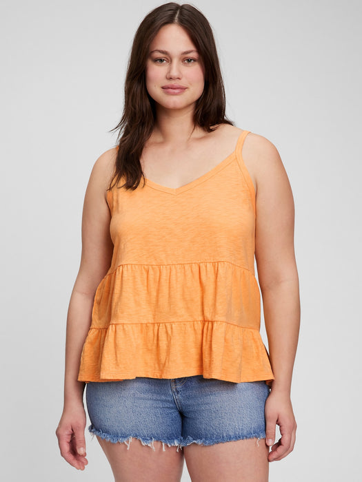 100% Organic Cotton Tiered Cami