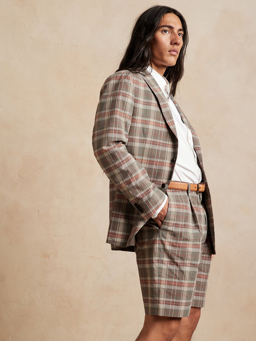 Madras Suit Short - Madras Plaid