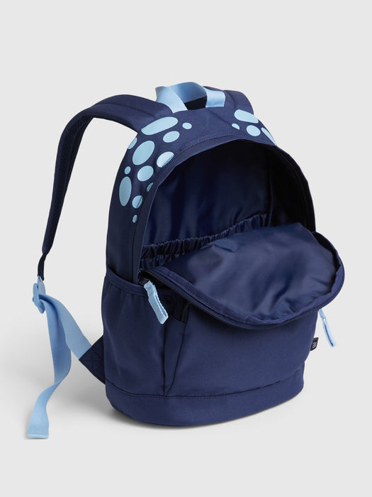 Kids Recycled Dino Junior Backpack - blue