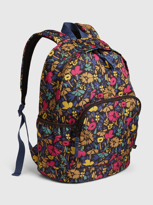 Kids Recycled Floral Senior Backpack - multi ditsy floral