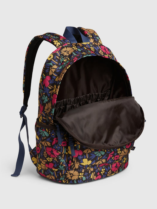 Kids Recycled Floral Senior Backpack - multi ditsy floral