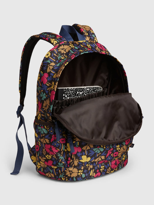 Kids Recycled Floral Senior Backpack - multi ditsy floral
