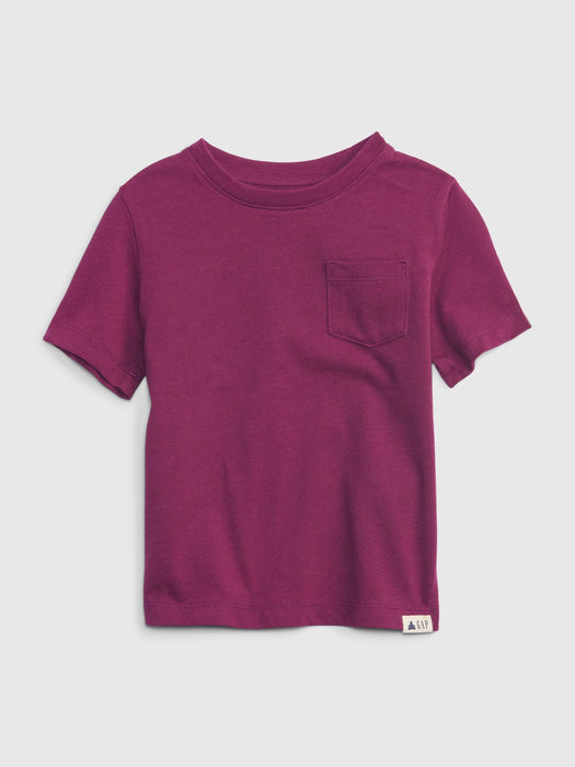 Toddler 100% Organic Cotton Mix and Match Pocket T-Shirt