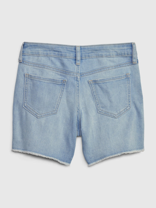 Kids Midi Denim Shorts with Washwell