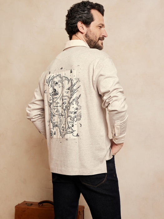 Rugby Shirt - OATMEAL HTR B0279