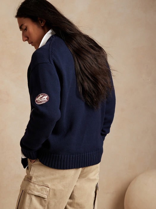 Patch Cardigan