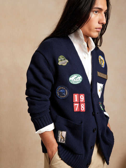 Patch Cardigan
