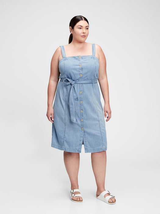 Button-Front Apron Dress with Washwell&#153