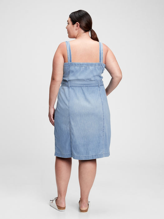 Button-Front Apron Dress with Washwell&#153