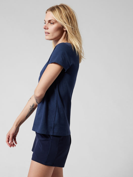Organic Daily Crew Tee - Navy