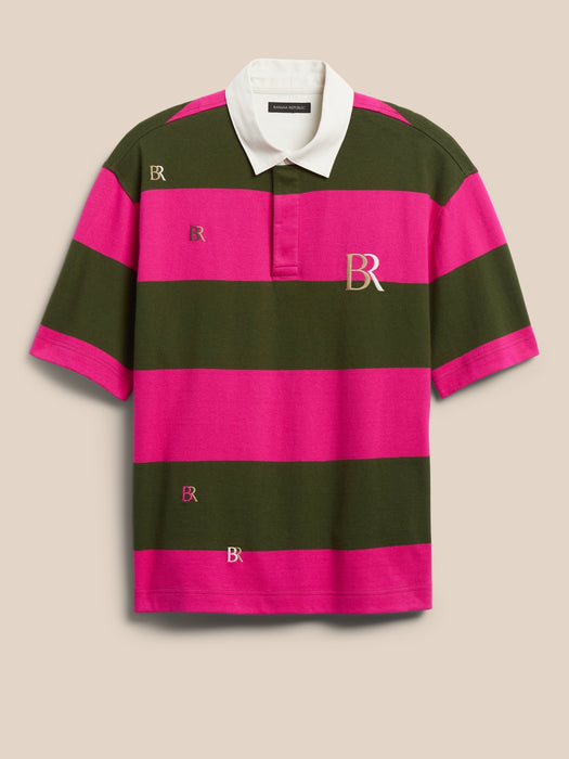 Logo Rugby Shirt - Pink Dragonfruit