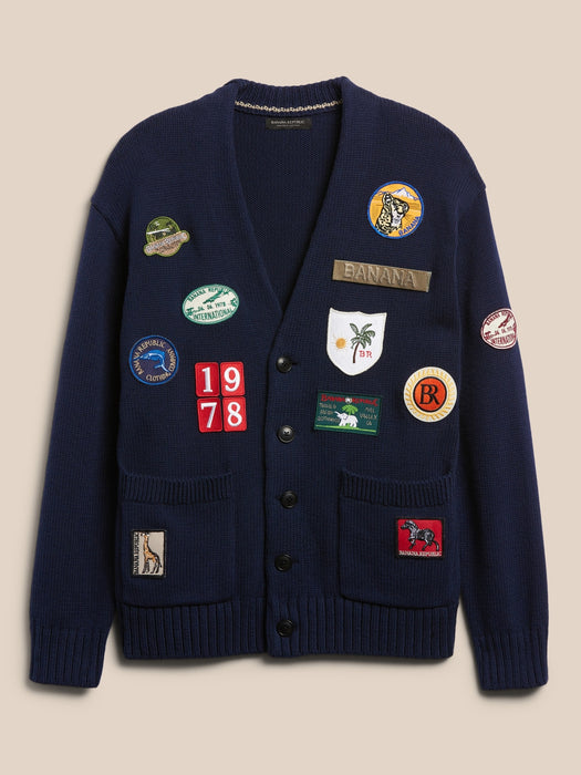 Patch Cardigan