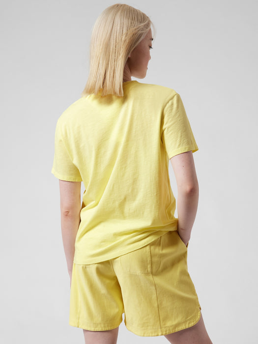 Organic Daily Relaxed Tee - Honeysuckle Yellow