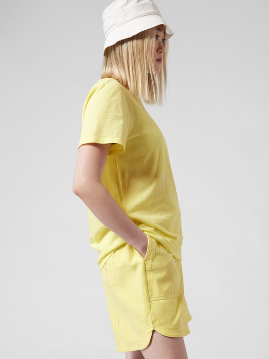 Organic Daily Relaxed Tee - Honeysuckle Yellow