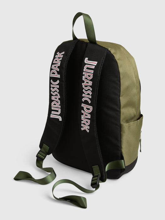 Kids Recycled Jurassic Park Senior Backpack - green