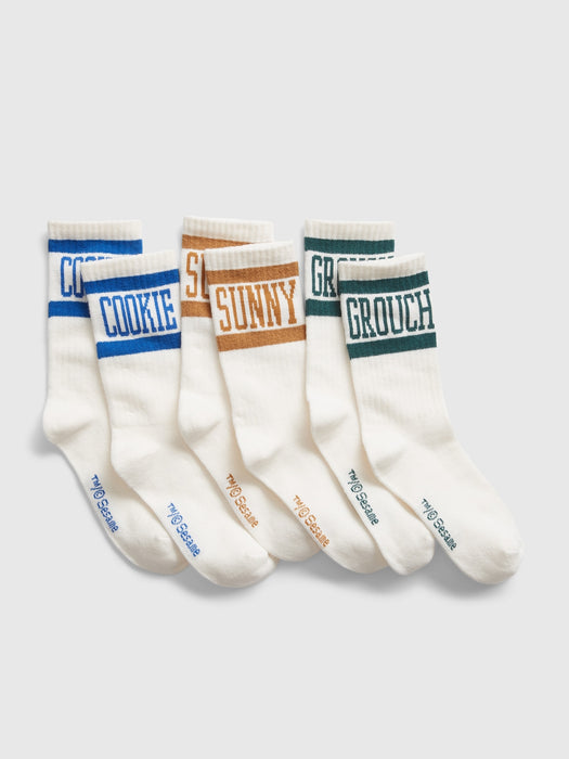 GapKids &#124 Sesame Street Organic Cotton Crew Socks (3-Pack)