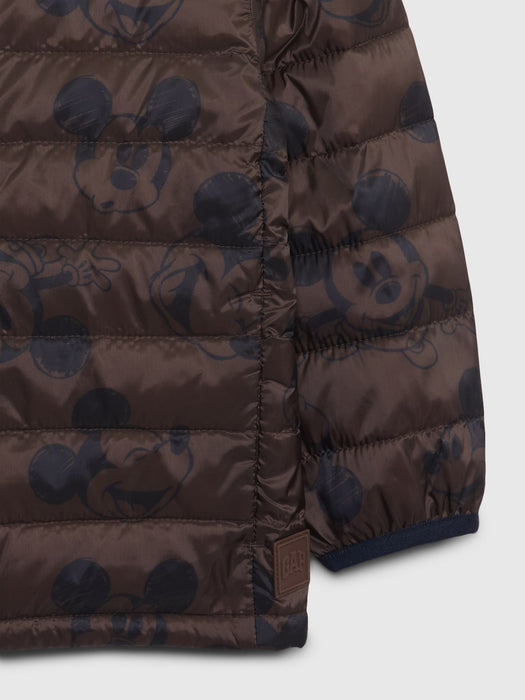 babyGap &#124 Disney 100% Recycled Mickey Mouse Lightweight Puffer Jacket
