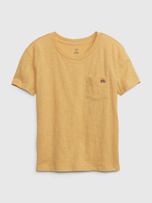 Kids 100% Organic Cotton Boxy Pocket T-Shirt