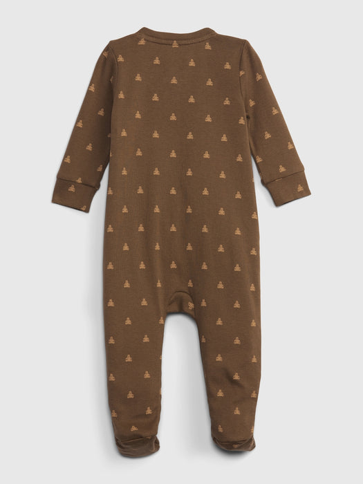 Baby 100% Organic Cotton Brannan Bear Footed One-Piece