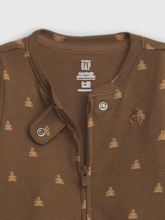 Baby 100% Organic Cotton Brannan Bear Footed One-Piece