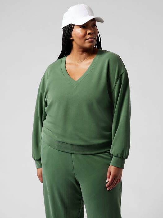 Seasoft V&#45Neck Sweatshirt