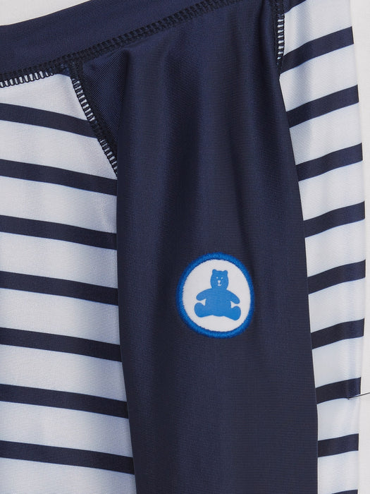 Baby Recycled Stripe Rash Guard Swim One-Piece