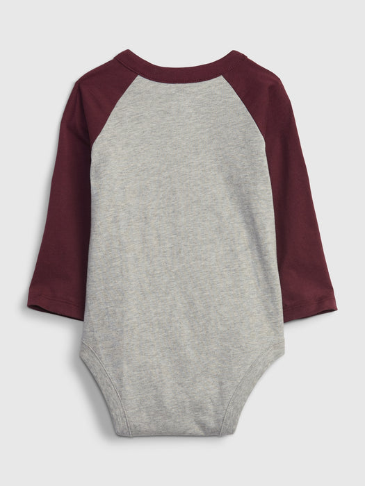 Baby 100% Organic Cotton Mix and Match Raglan Graphic Bodysuit - mom