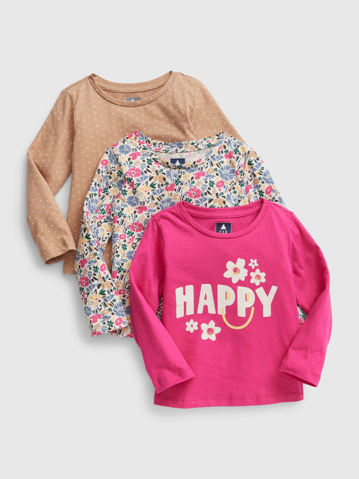 Toddler 100% Organic Cotton Mix and Match Graphic T-Shirt  (3-Pack)