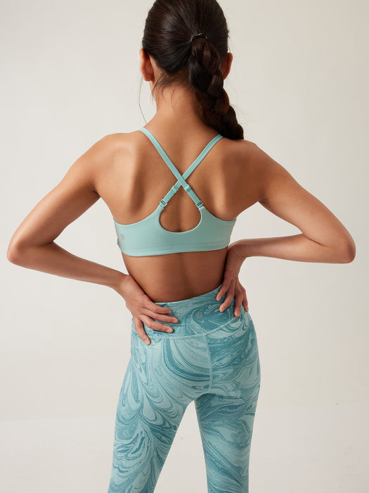 Athleta Girl Just Right Adjustable Bra - Reef Green