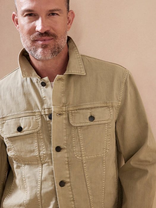 Denim Trucker Jacket - Maverick Tan